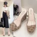 P7 Summer Slippers PVC Transparent Peep Toe Platform Wedges Slippers Sandals Women Fashion High Heels Female Shoes 10cm Gold_vogvips.com