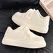 Versatile Lightweight Breathable Thick-Soled Sneakers For Women 2026 New Autumn White Height-Increasing Soft-Soled_vogvips.com