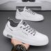 Summer Men's Breathable Board Korean Version For Male Students, Versatile Small White Thick Soled Sports And Casual Flat_vogvips.com