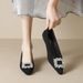 Gentle Pointed Single Shoes Fairy Wind Water Diamond Shallow Mouth Beanie Shoes Soft Sole_vogvips.com