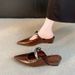 Inner Height-increasing Slope Heel Pointed Slippers Women's Outer Wear 2026 New Spring And Summer Beautiful Single Shoes_vogvips.com