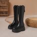 Women's Long 2024 Autumn Winter New Style Petite Height Increasing 12cm Thick Sole High Tube Over-the-Knee Riding Boots_vogvips.com