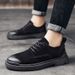 New Leather Spring Men's Shoes High-top Men's Heightening Tooling Martin Boots_vogvips.com