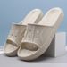 One Word Slippers Couples, Fish Mouth Men Women, Feeling Of Stepping On Poop. Wearing At Home And Outdoors, With A Thick_vogvips.com