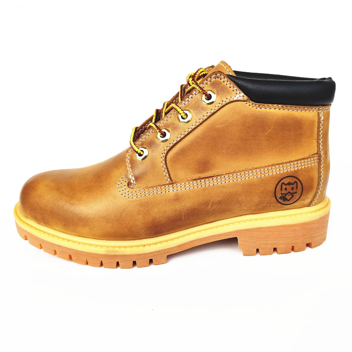 European Warm Series Factory Men's Outdoor Shoes Dongwu Cat 23061 Yellow Martin Women's Mid-top Work Boots_vogvips.com