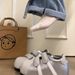 ShoeVault Magic Tape Cute Shell Toe German Training Loafers For Women 2025 New Versatile Height-Increasing Casual Sports Sneakers_vogvips.com