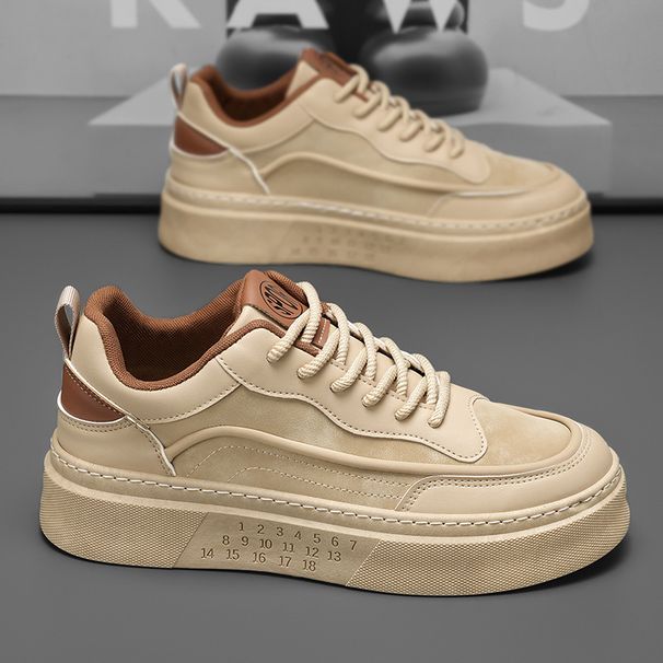 Men's Shoes Breathable Little White Shoes Men's Student Platform Sports And Leisure Board Shoes_vogvips.com