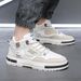 High-top Men's Shoes 2025 New Model, All-season Sports Casual Sneakers, Thick-soled Height-increasing Mid-top White_vogvips.com
