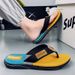 Men's Slippers, Summer Outer Wear Flip-Flops, Men's Non-Slip Flip-Flops, Deodorant Beach Sandals, Men's Style_vogvips.com