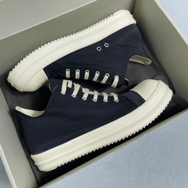 RO Super Popular Shoelace Couple Canva Shoe 25 New Genuine Leather Round Toe Lace Thick Sole Caual Veratile_vogvips.com