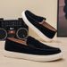 New Autumn Men's Slip-on Casual Loafers, College-style Fashion British Moccasins, Leather Shoes, Sneakers, Wholesale_vogvips.com