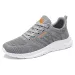 New Simple Men Sports Athleisure Lightweight Breathable Runners Tennis Shoes Black Free Shipping_vogvips.com