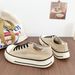 HY-1200 Low-Top Canvas Women's Slip-On Breathable Casual Mango Head Design Summer New Style Versatile Flat Shoes_vogvips.com