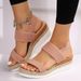 Large Size Wedge Sandals Women's New Fish Mouth Loose Set Foot Platform Sandals_vogvips.com