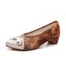 Women’s Shoes Spring New Style Pointed Cheongsam Dance Women's Shoes Retro Printed Old Cloth Shoes_vogvips.com
