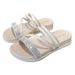 Women's Summer New Fashion Diamond Surface Two-Way Waterproof Beach Sandals Casual Trendy Breathable Slippers_vogvips.com