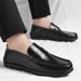 2026 New Business Casual Leather Low-top Men's Comfortable Soft Sole Summer Slip-on Loafers Work Shoes_vogvips.com
