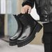 Retro Tooling Boots, Locomotive Wind Thick Bottom Increases, Ruffian Handsome Chelsea Boots, Foot-fitting Martin Boots_vogvips.com