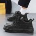 Men's Shoes, Breathable, Trendy, Autumn 2025, Versatile, Casual, New Style, Sneakers, Sports, Thick-soled, Height-increasing, Men's White Sneakers_vogvips.com