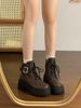 Versatile Sweet Cool Thick-Soled For Women 2025 Winter New British Style Fashion Big-Toe Short Martin Boots_vogvips.com