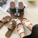 Women's Summer New Fashion Rhinestone One-Strap Slippers, Versatile Outdoor Non-Slip Flat Sandals_vogvips.com