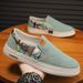 "Men's Traditional Beijing Cloth Shoes Summer Breathable Slip-On Casual Sneakers Lightweight Comfortable Fisherman Loafers For Daily Wear_vogvips.com