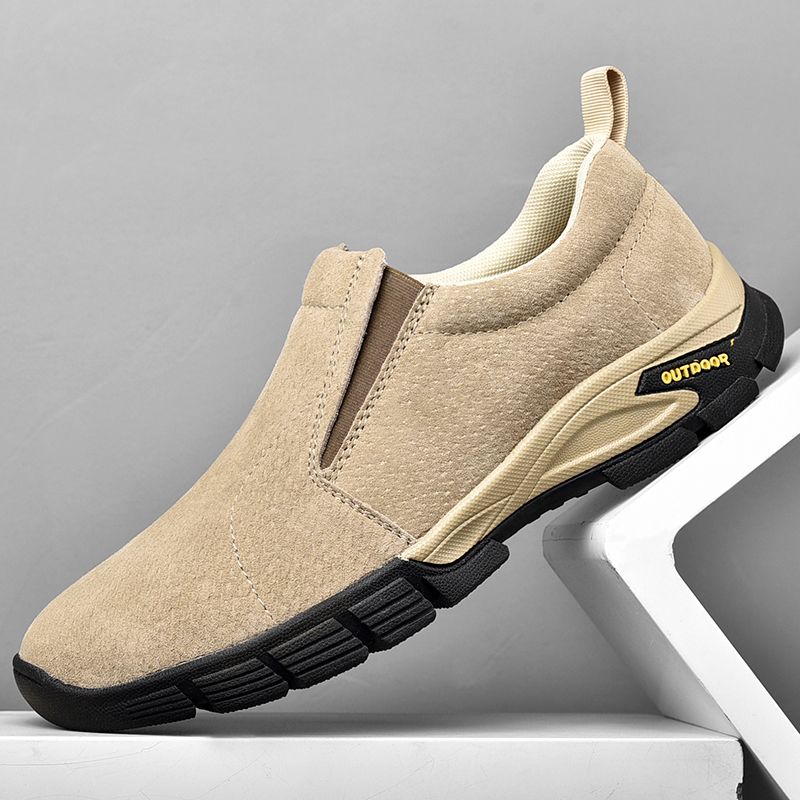 Italian Four Seasons Breathable Pigskin Men's Leather Casual Outdoor Hiking Shoes For Men_vogvips.com