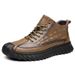 European Warm Series Martin 2025 New Fashion Leather British Style Mid-top Trendy Boots Men's Shoes_vogvips.com