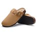 Crestar Women's Mules Cork Clogs Slippers Fashion Soft Footbed Suede Beach Slides With Arch Support Girls Outdoor Muller Shoes_vogvips.com