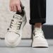 Men’s Lightweight Spring Summer Sneakers With Breathable Mesh Upper, Round Toe, Low-Heel Rubber-Plastic Sole, Lace-Up Casual Skate Style_vogvips.com