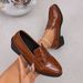 Pointed Toe Patent Leather Women's 2026 New Spring/Autumn Japanese Style Shallow Slip-On Chunky Heel Casual Shoes_vogvips.com
