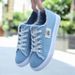 Women's White Canvas Slip-On Sneakers Breathable Korean Style Versatile Casual Shoes For Spring_vogvips.com
