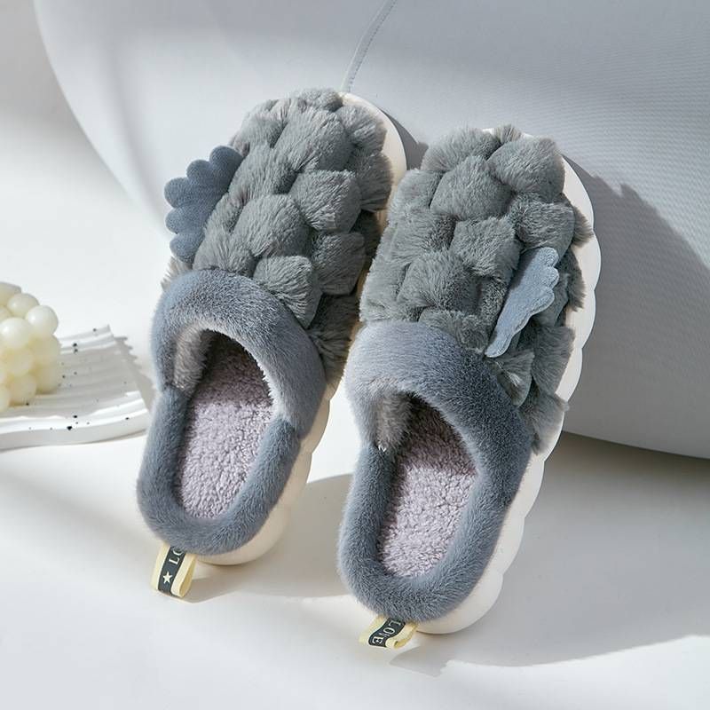 25 New Women's Shoes, Small Wing Cotton Slippers, Home For Ladies_vogvips.com