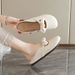 Girls' Summer Slip-on Casual Half-toe Flip-flops In Soft Material, Perfect For All Occasions. Soft Style, Suitable For Loungewear._vogvips.com