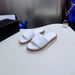 Cross-Border Supply Version~New-Style Pearl Suede Thick-Soled Slippers 2026 New Model Round Toe Large Buckle Casual_vogvips.com
