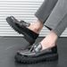 Euro Step Men's Casual Thick-Soled Size 38-46 Spring And Autumn New Brogue Business Formal Leather Shoes_vogvips.com
