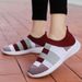 Vulcanized Zapatillas Mujer Knitted Sneakers Women New Flat Mix Color Vulcanize Shoes Casual Chaussure Femme_vogvips.com