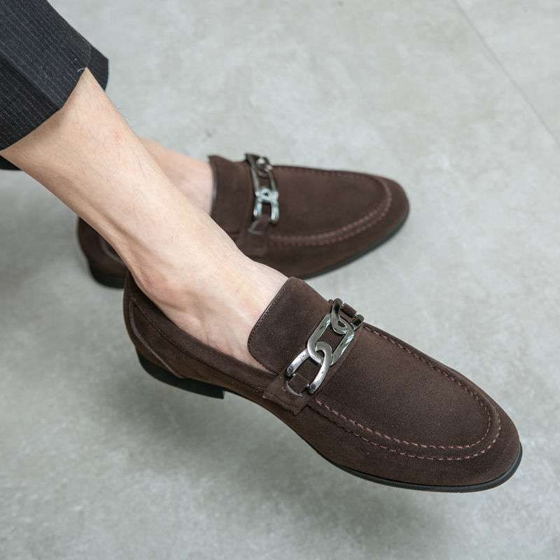 2025 Season Men's Height Increasing Soft Sole Loafers Moccasins Slip-On Casual Leather Shoes_vogvips.com