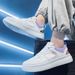 Spring New Versatile Board Men's Casual Leather Sports Elevated Little White Trendy Shoes_vogvips.com