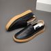 Men's 2025 Summer New Genuine Leather Casual One Foot Lazy Men's LeFu Shoes Men_vogvips.com