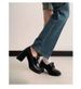 Women's Shoes New Style High Heeled Loafers, Petite Chunky Heel Single Shoes, Black, Versatile Slip On, Deep Mouth JK Leather Shoes_vogvips.com