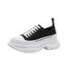 Correct Logo Couple 1 Versatile Style White Sneakers For Women New Platform Thick Sole Height Increasing Casual Low-top Canvas_vogvips.com