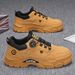 Autumn Men's Breathable Work Shoes, Trendy Versatile Martin Boots For Men, Thick-Soled Sports Sneakers_vogvips.com