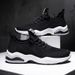 Spring and Autumn Air Cushion Sports Low cut Soft Sole Breathable Running Men's Solid Color Simple Casual_vogvips.com