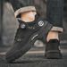 New Leather Spring Men's Shoes High-top Men's Heightening Tooling Martin Boots_vogvips.com