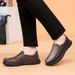 Men's Shoes Soft-sided Leather Beanie Shoes Lazy Rubber Soles Men's Casual Leather Shoes_vogvips.com