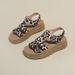Women's Summer Platform Leopard Print Sandals With Soft Leather Upper, Comfortable And Casual Open-toe Slippers_vogvips.com