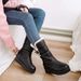 Leather Cotton Warm Snow Long 2025 Four Seasons New Anti-Slip Flat Mid Boots High Tube Women Shoes_vogvips.com