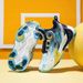 Kids' shoes leather boys basketball shoes spring and autumn children's rotating button single shoes campus sports shoes_vogvips.com