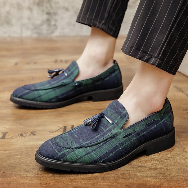 Suitable For All Seasons 2020 New Men's Tassel Trendy British Style Small Leather Large Size Casual Shoes Slip-On Loafers Men_vogvips.com